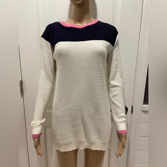 Talbots color block knit sweater size Mp - Picture 1 of 6
